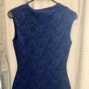 Forever 21 black and royal blue floral dress
